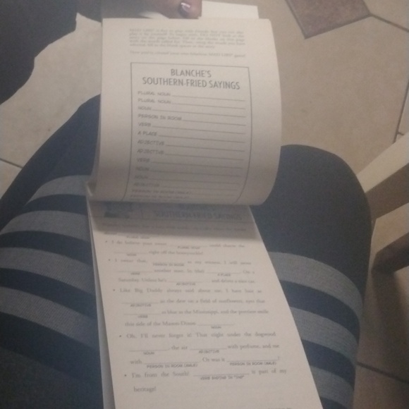 The Golden girls mad libs - Picture 3 of 4